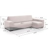 Funda Chaise Longue Super Elástica VELVET